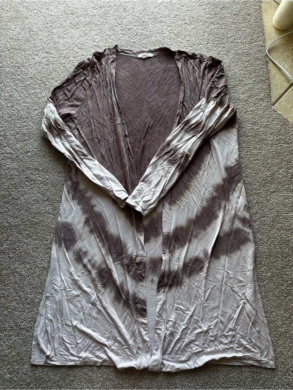 Maurices Mauve & Pink Ombre Open-Front Cardigan